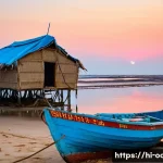 수산자원 관리와 지속 가능성 - **Prompt 1: The Resilient Fisherman and the Changing Ocean**
    "A weathered, wise Indian fisherman...